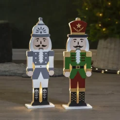 LED sfeerlamp notenkraker grijs