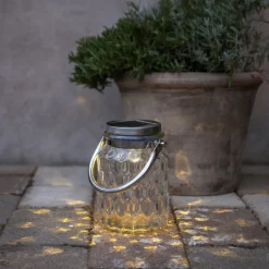 LED sfeerlamp op zonne-energie Pireus van glas