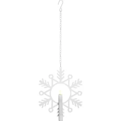 LED sfeerlamp vlam Snow met waskaars