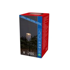 LED sierkaars IP44 roomwit gesmolten 18,4cm