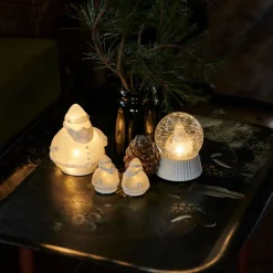 LED sneeuwbol Santa met sneeuwvaleffect