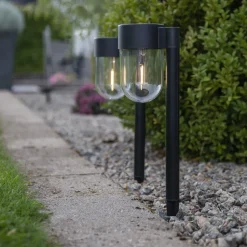 LED sokkellamp op zonne-energie Cupola set van 2