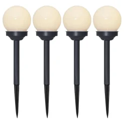 LED sokkellamp op zonne-energie Globus set van 4