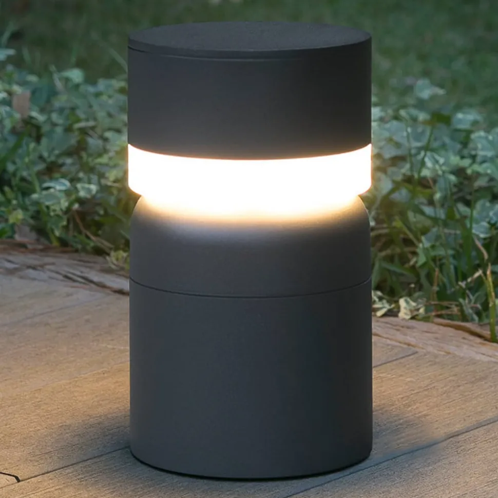 LED sokkellamp Sete, donkergrijs