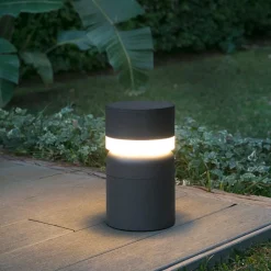 LED sokkellamp Sete, donkergrijs