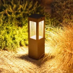 LED sokkellamp Tradition Sensor Corten 40cm