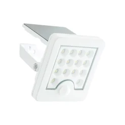 LED solar buitenspot Luton Sensor, wit, breedte 13 cm