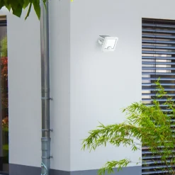 LED solar buitenspot Luton Sensor, wit, breedte 13 cm