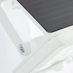 LED solar buitenspot Luton Sensor, wit, breedte 13 cm