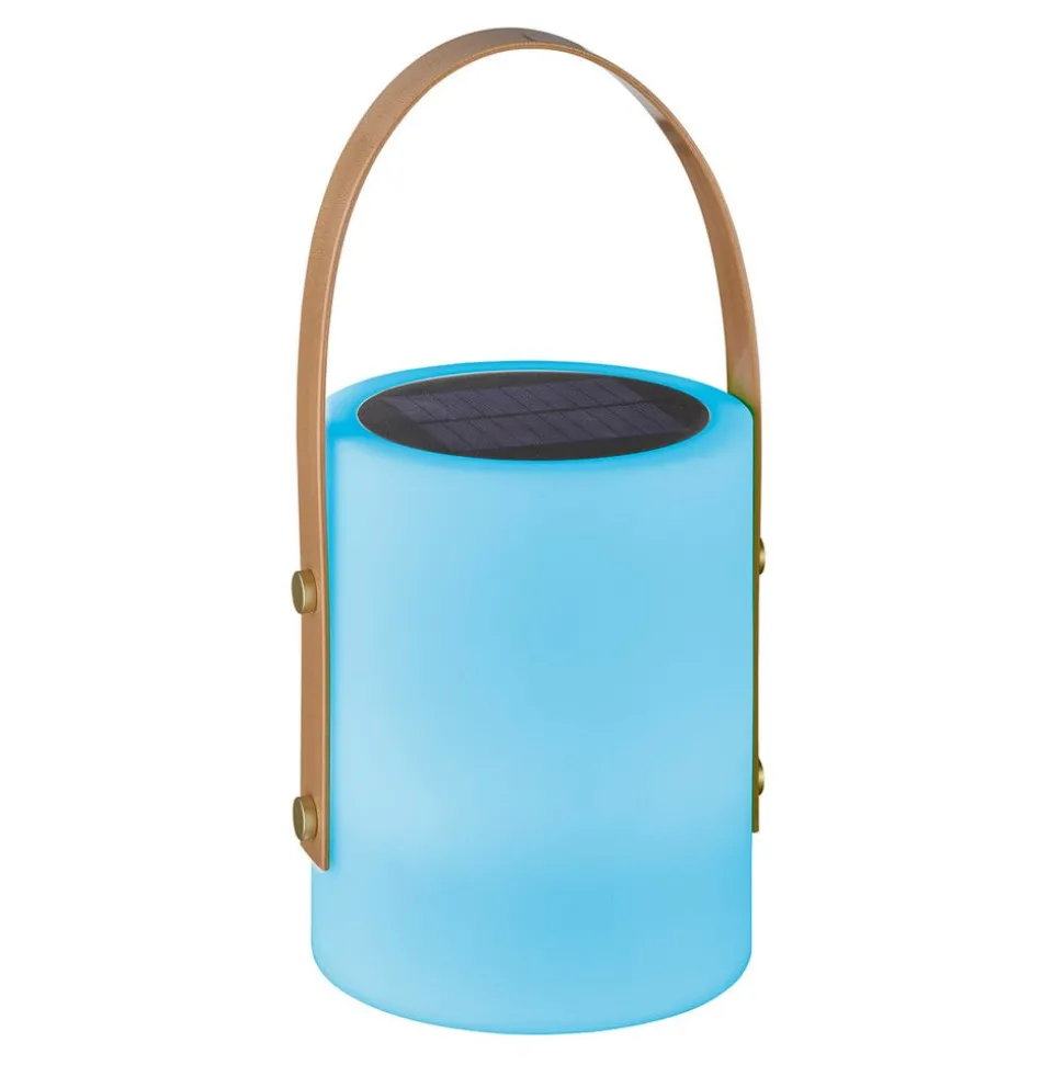 LED solar tafellamp Bari met RGB-kleurverandering