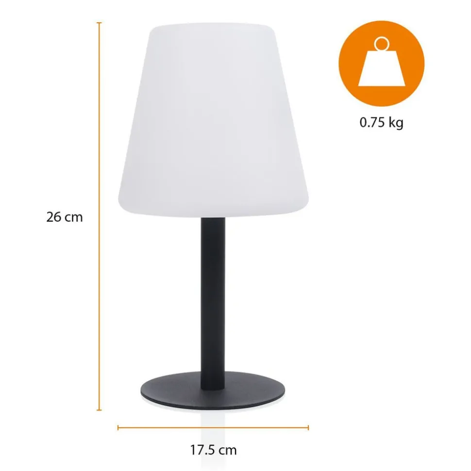 LED solar tafellamp OSL-50012 oplaadbare batterij en USB kabel