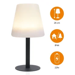 LED solar tafellamp OSL-50012 oplaadbare batterij en USB kabel