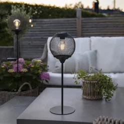 LED solar tafellamp Sunlight met Netzgeflecht