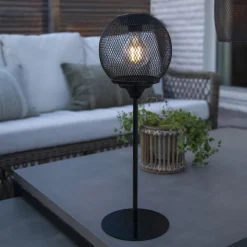 LED solar tafellamp Sunlight met Netzgeflecht