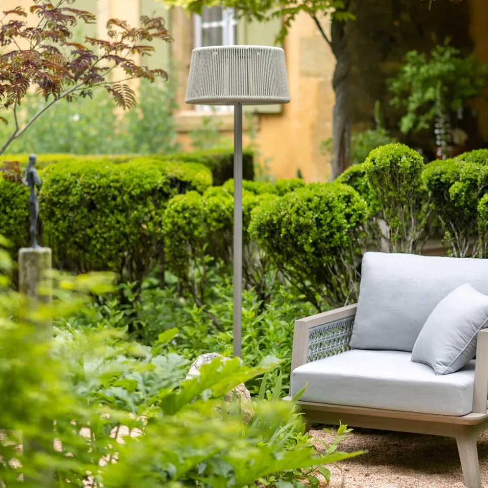 LED solar vloerlamp Rop&Strip, in hoogte verstelbaar, 500 lm