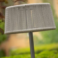 LED solar vloerlamp Rop&Strip, in hoogte verstelbaar, 500 lm