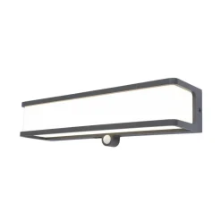 LED solar wandlamp Doblo met sensor, breedte 35cm