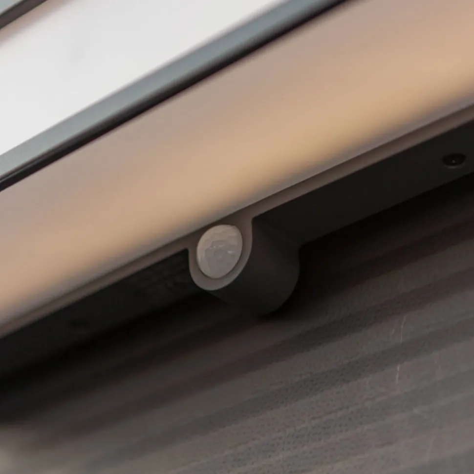 LED solar wandlamp Doblo met sensor, breedte 35cm