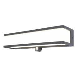 LED solar wandlamp Doblo met sensor, breedte 35cm