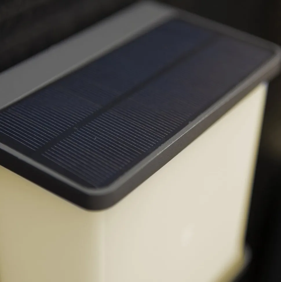 LED solar wandlamp Doblo met sensor, breedte 15cm