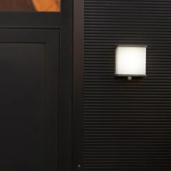 LED solar wandlamp Doblo met sensor, breedte 15cm