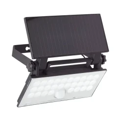 LED solar wandspot Luton Sensor, zwart, B 19 cm