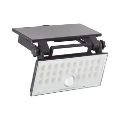 LED solar wandspot Luton Sensor, zwart, B 19 cm