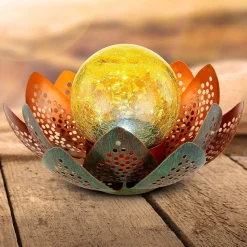 LED solarlamp 33655, bloem, Ø 22 cm