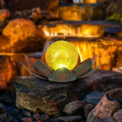 LED solarlamp 33655, bloem, Ø 22 cm