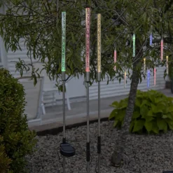 LED solarlamp Bubbly per set van 3, meerkleurig