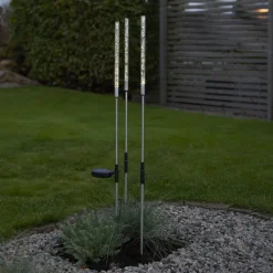 LED solarlamp Bubbly per set van 3, warmwit