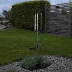 LED solarlamp Bubbly per set van 3, warmwit