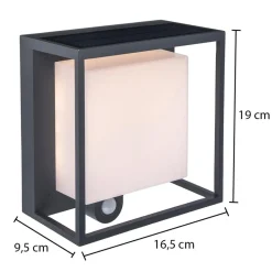 LED solarlamp Curtis met bewegingssensor