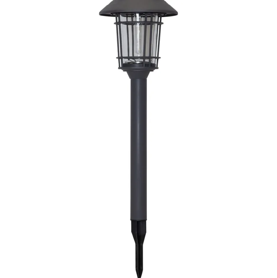 LED solarlamp Filip in grafiet met aardspies