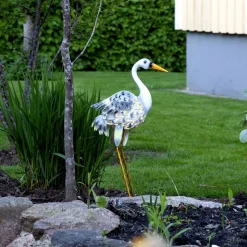 LED solarlamp Heron als reiger-figuur