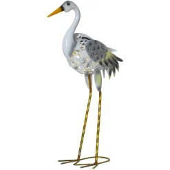 LED solarlamp Heron als reiger-figuur