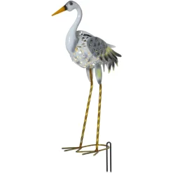 LED solarlamp Heron als reiger-figuur