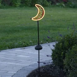 LED solarlamp Linny Moon met aardspies