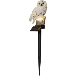 LED solarlamp Owl met aardspies