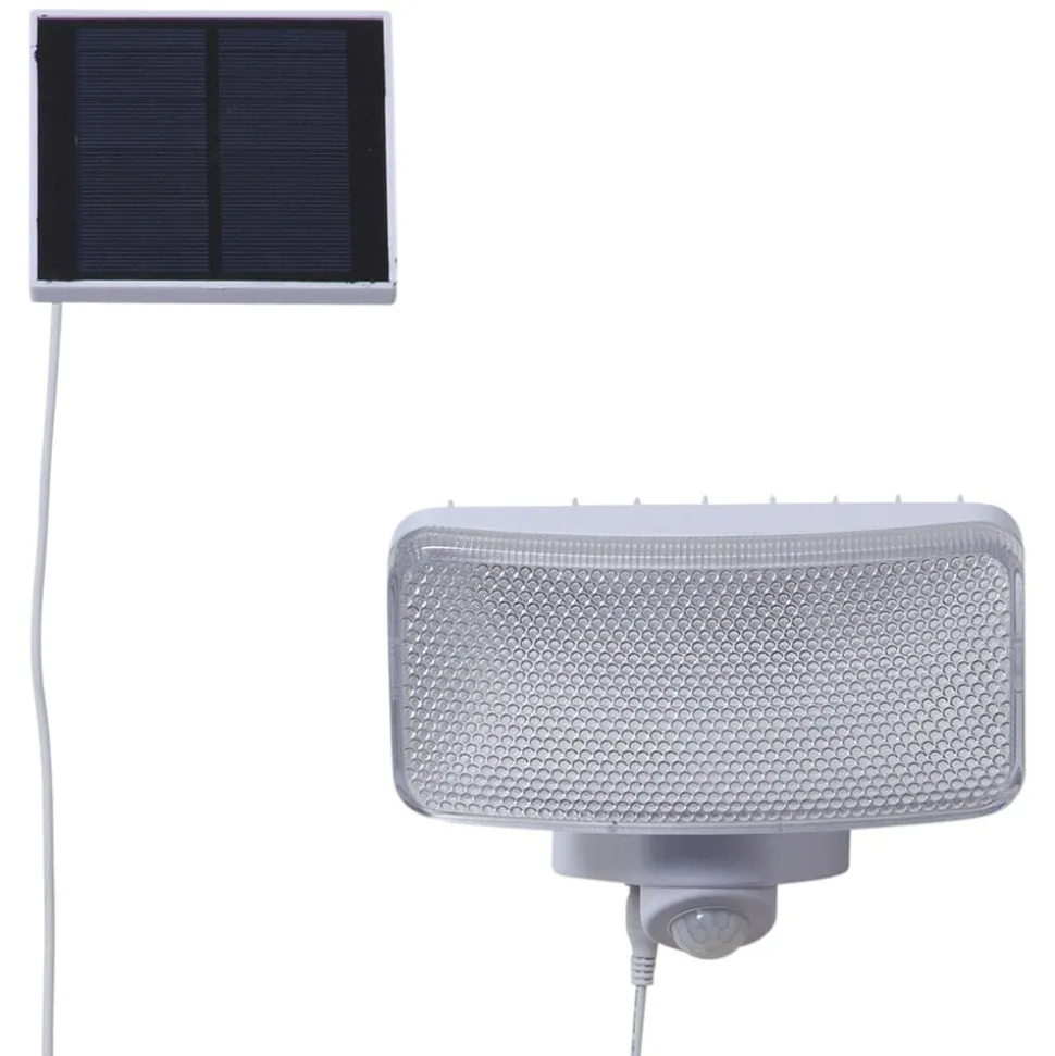 LED solarlamp Powerspot sensor, hoekig wit 350lm