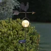 LED solarlamp Windy, toont de windrichting