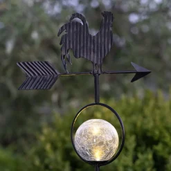 LED solarlamp Windy, toont de windrichting