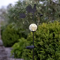 LED solarlamp Windy, toont de windrichting