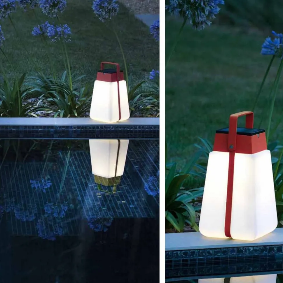 LED solarlantaarn Bump 300 draagbaar, rood