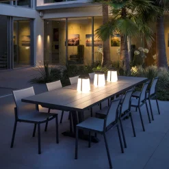 LED solarlantaarn Bump 300 draagbaar, grijs