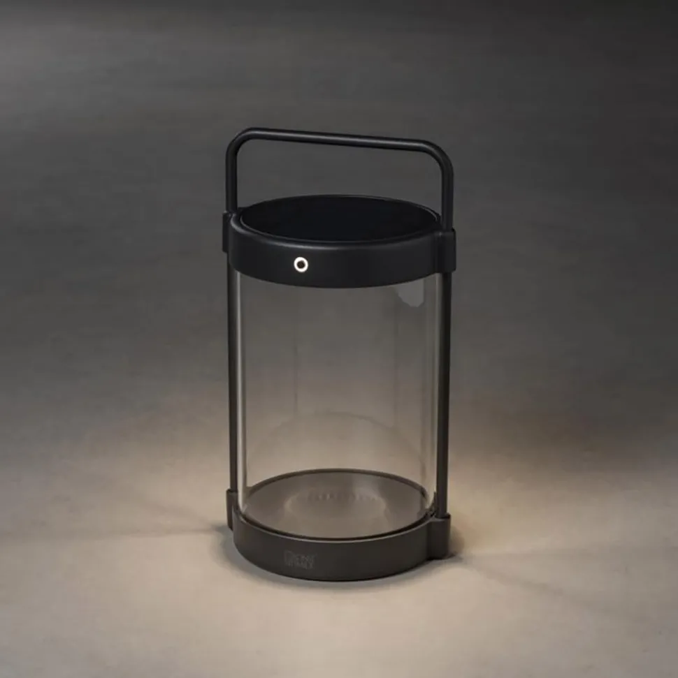 LED solarlantaarn Crotone, dimbaar, USB