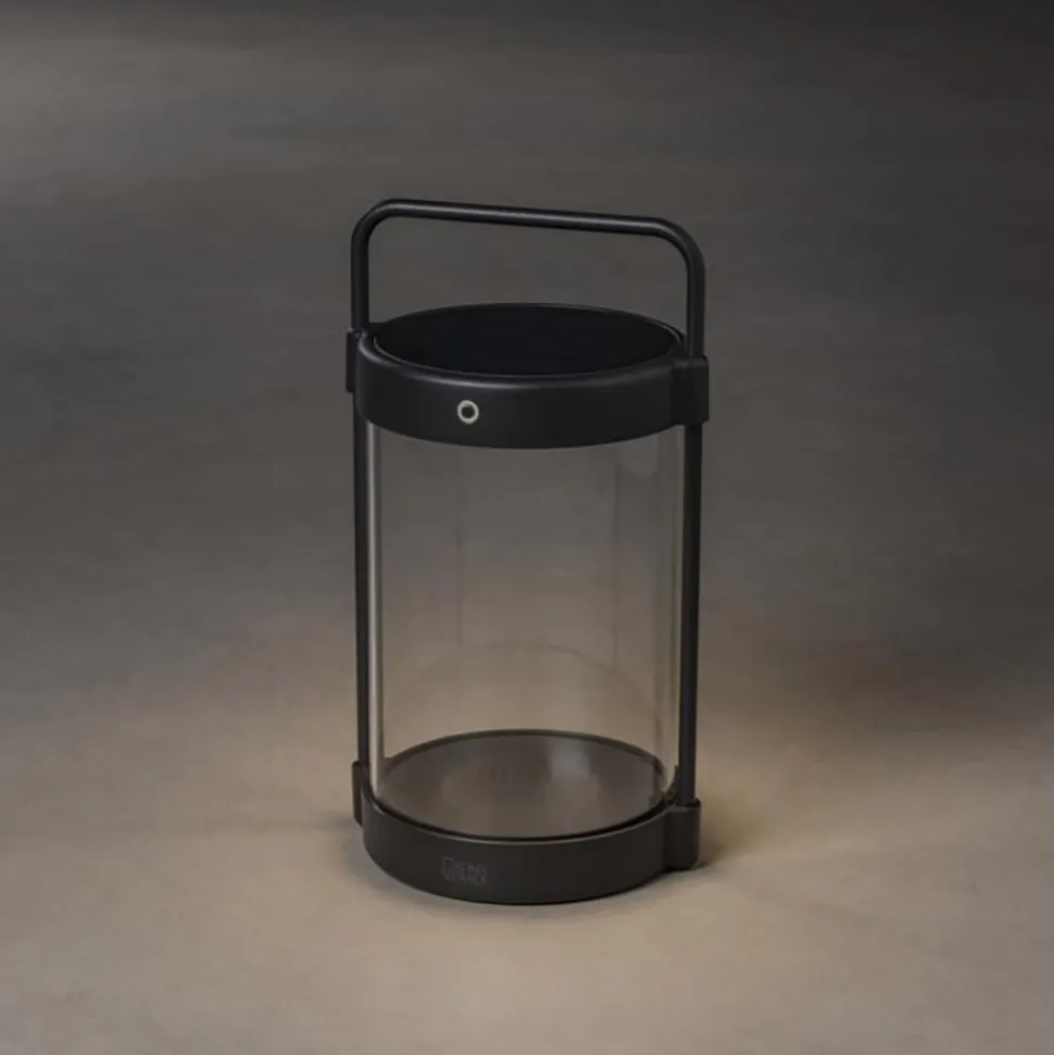 LED solarlantaarn Crotone, dimbaar, USB