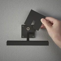 LED solarlantaarn Portofino, wand / tafel, zwart