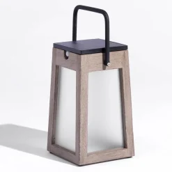 LED solarlantaarn Tecka draagbaar, Duratek 25 cm