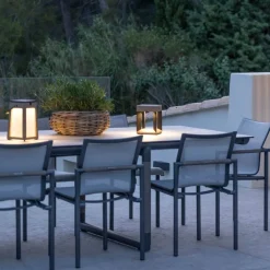 LED solarlantaarn Tecka draagbaar, Duratek 25 cm